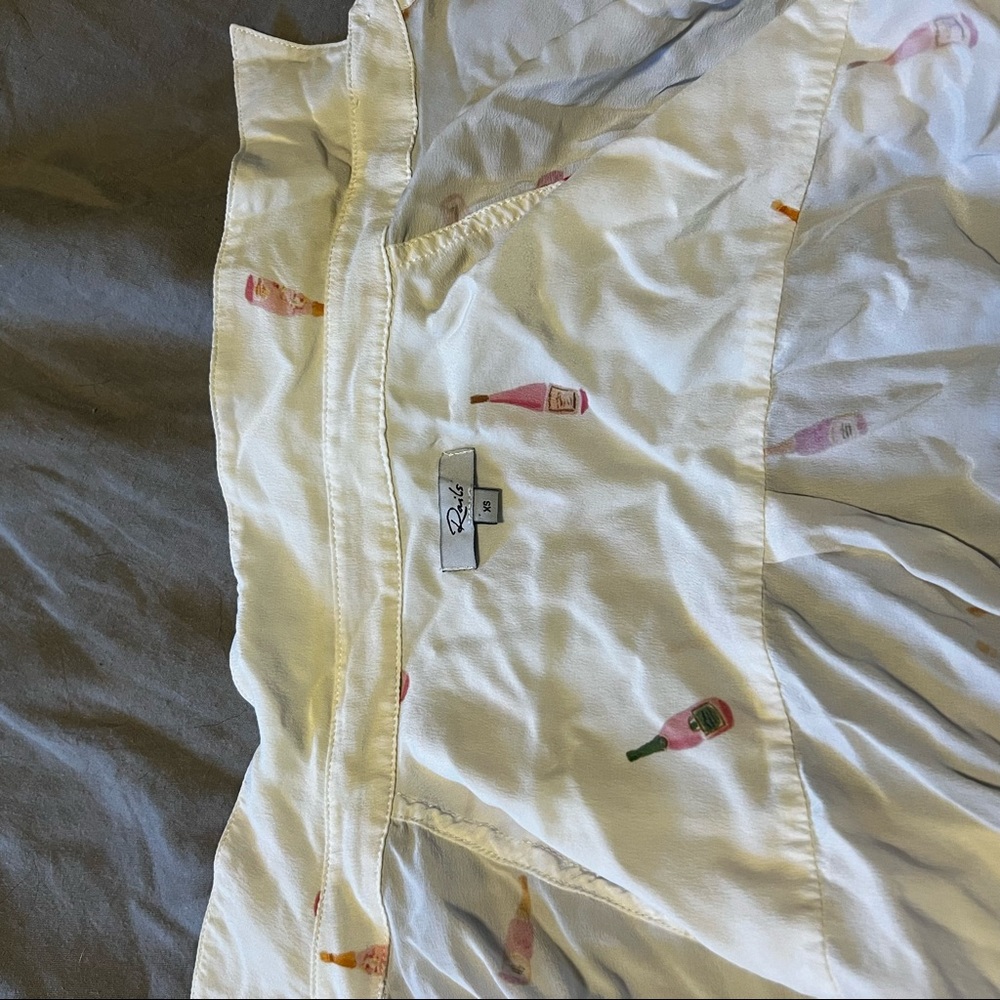 RAILS Rosé Silk Blouse XS - Picture 13 of 14